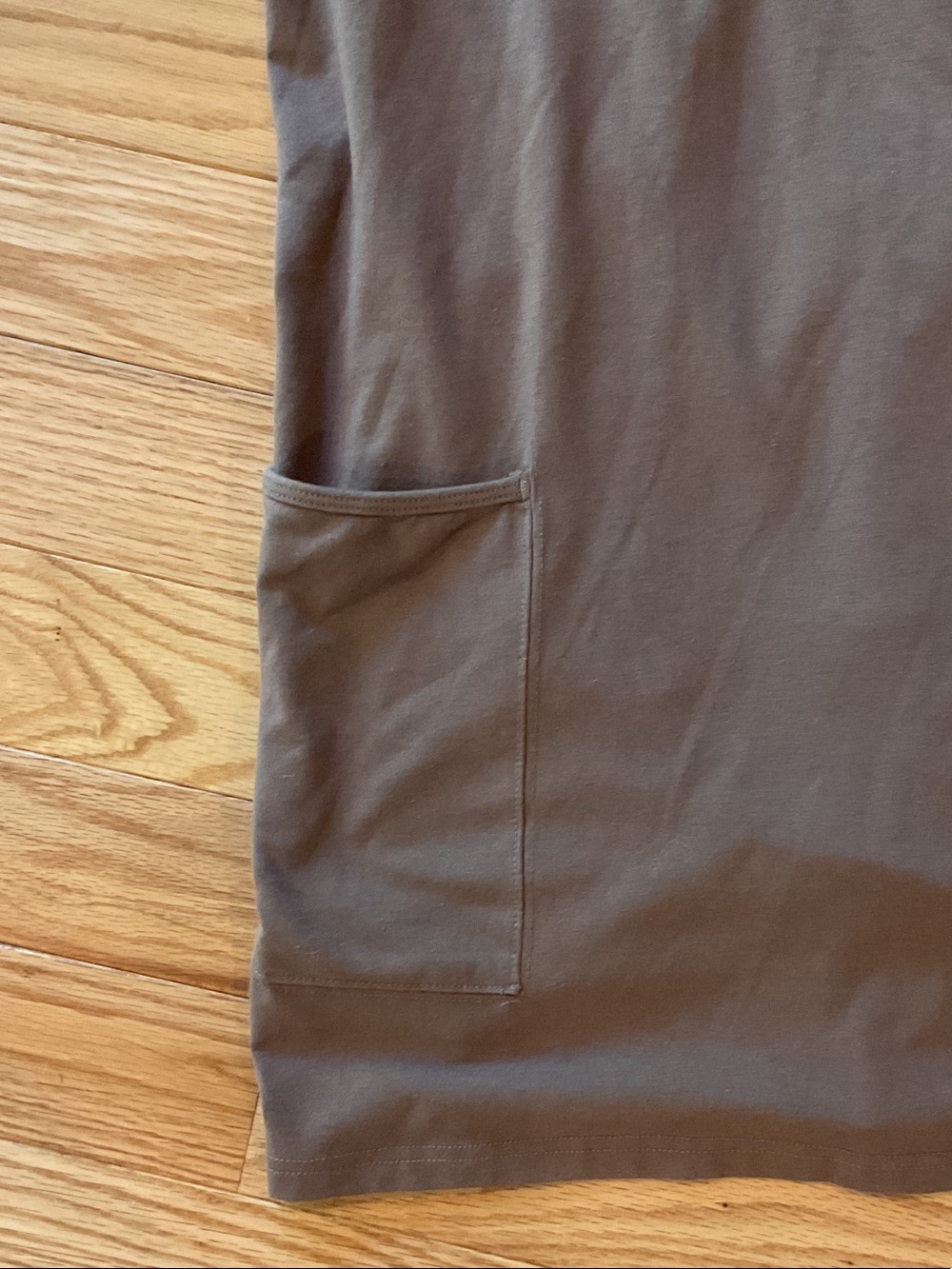 Casual V-Neck Pocket Tank Dress SKORT Taupe XL sporty EUC pockets stretchy - Picture 6 of 9